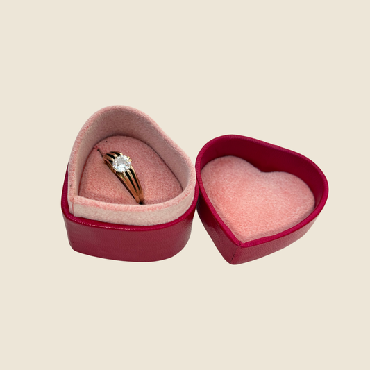 Heart-Shaped Ring Boxes for Proposals, Weddings & Gifts