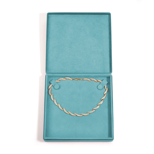 Aqua Necklace Box – Fixed 2 stud strap pad - Pack of 2