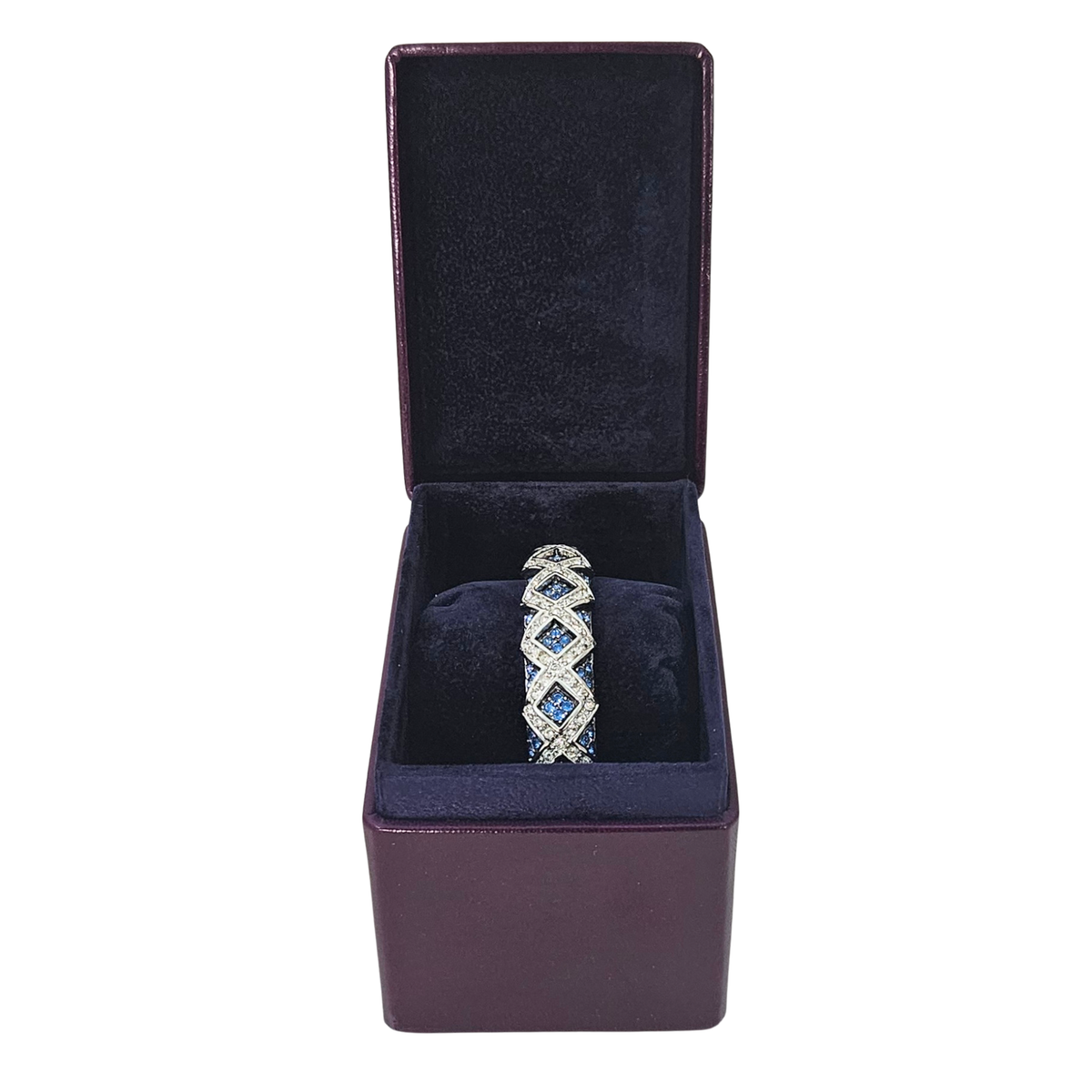 Limited Edition Cuff Box - Blackberry lined Blueberry