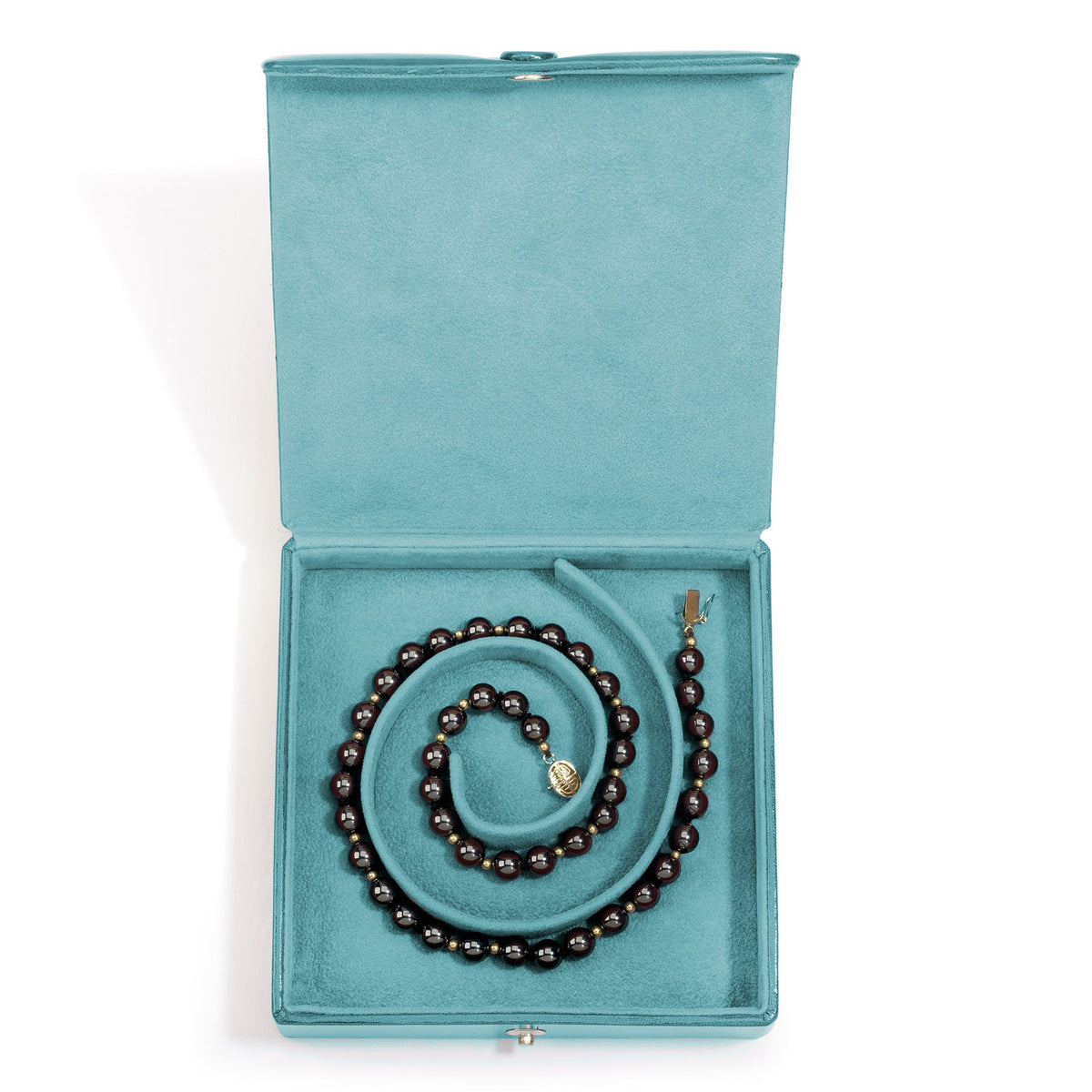 Aqua Medium Pearl Coil Box