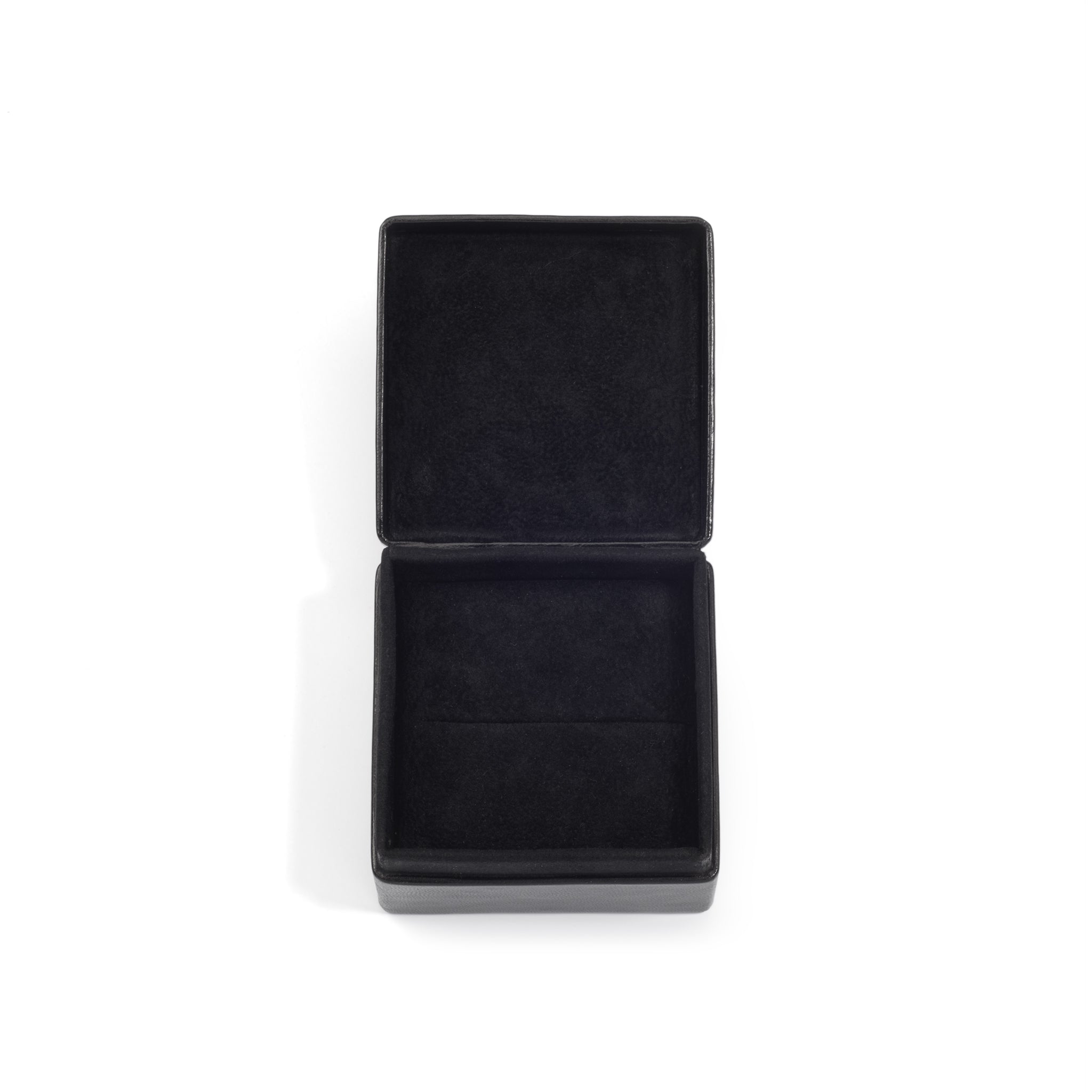 Black Leather Universal Box 7 - (7×7×4 cm)