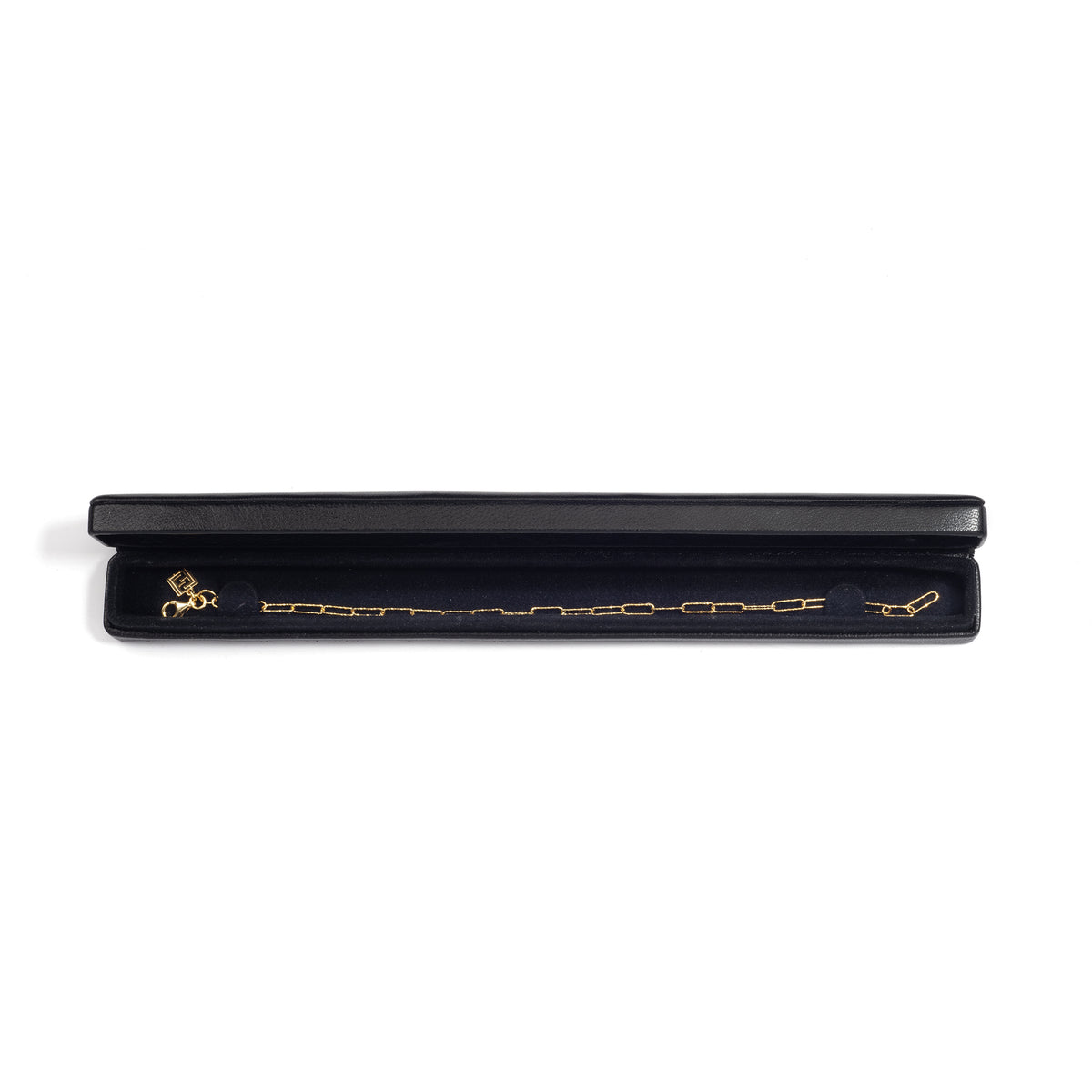 Black Leather Bracelet Box