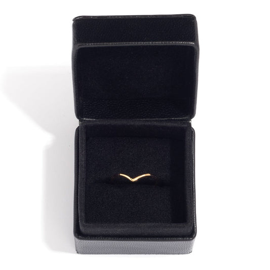 Leather Ring Boxes (5x5x4 cm) - Black - Single box OR Pack of 5 (wholesale)