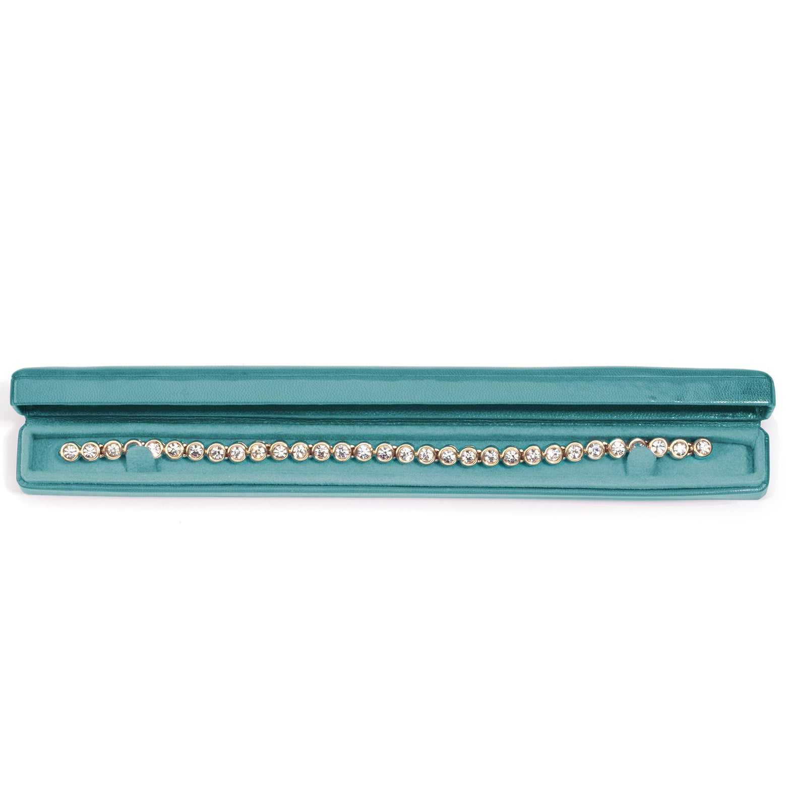 Aqua Leather Bracelet Box