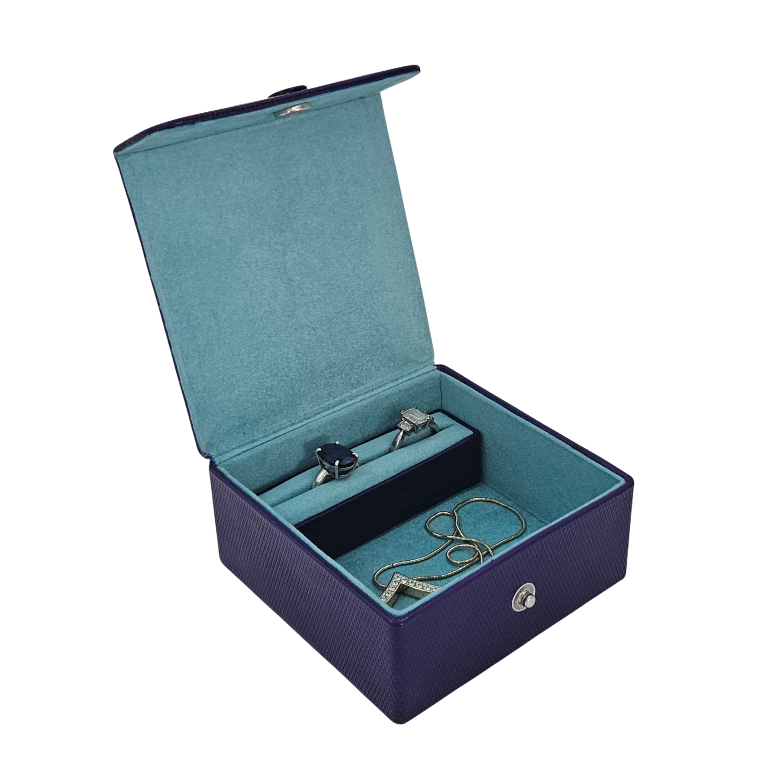 Square Box with Stud Closure