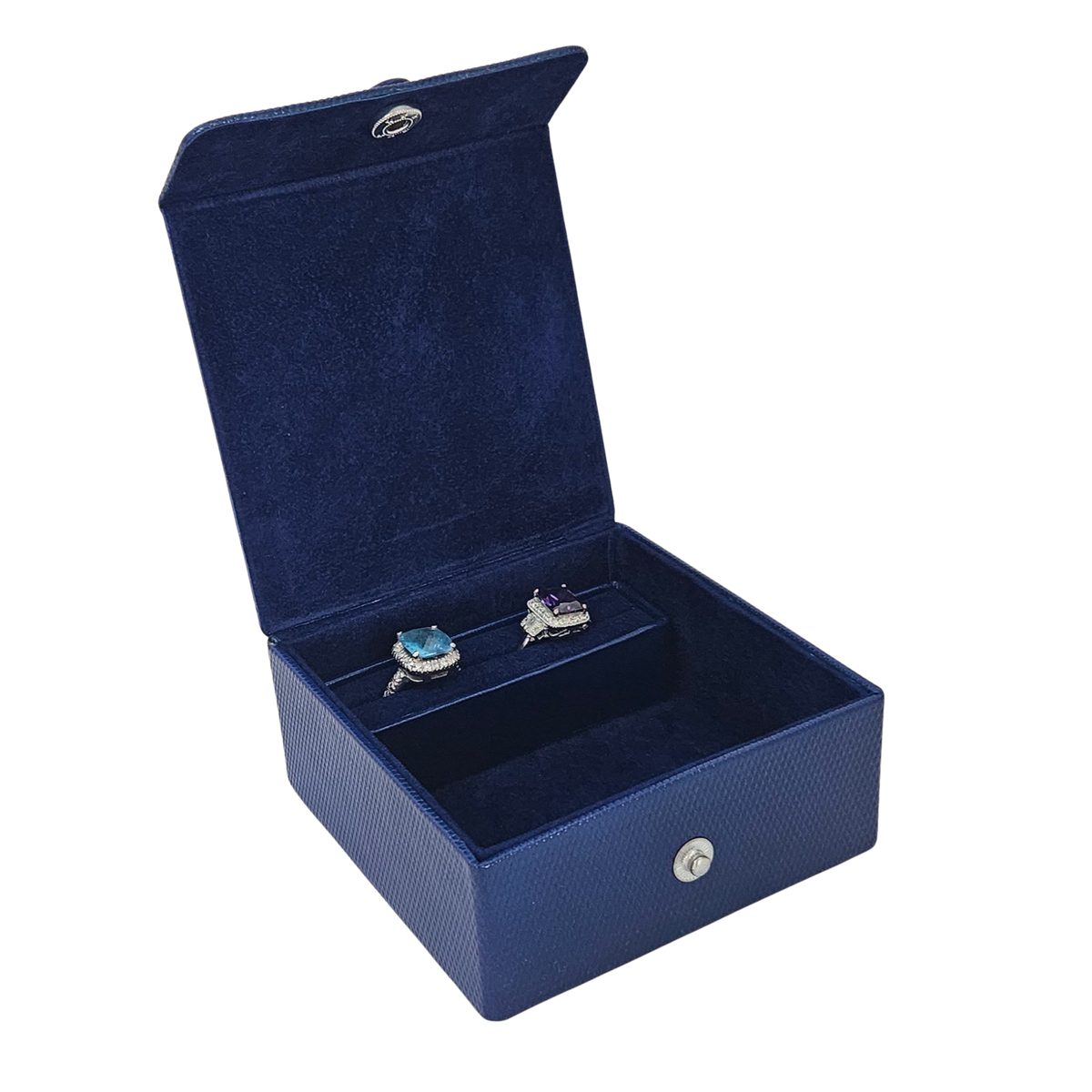 Square Box with Stud Closure