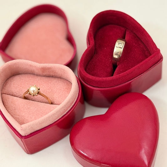 Heart-Shaped Ring Boxes for Proposals, Weddings & Gifts