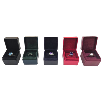 Mixed Classic Colours Ring Box Pack (5x5x4 cm) - PACK OF 5