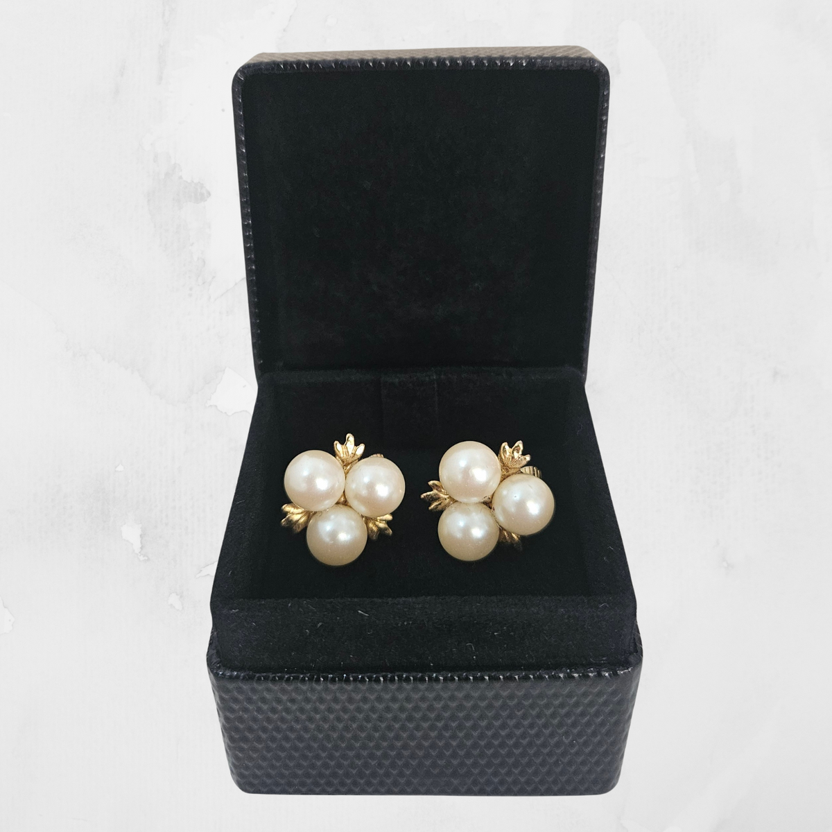 Black Ring Boxes (5x5x4 cm) - Diamond Design