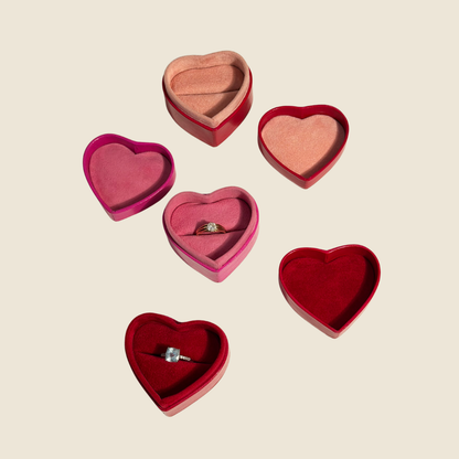Heart-Shaped Ring Boxes for Proposals, Weddings & Gifts