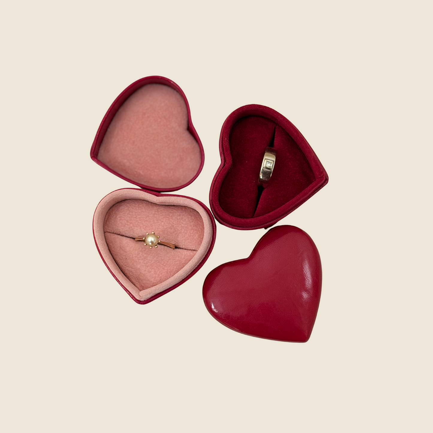 Heart-Shaped Ring Boxes for Proposals, Weddings & Gifts