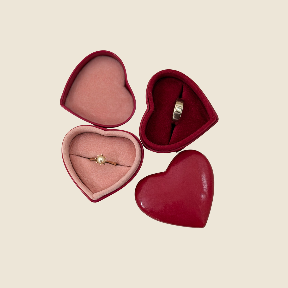 Heart-Shaped Ring Boxes for Proposals, Weddings & Gifts