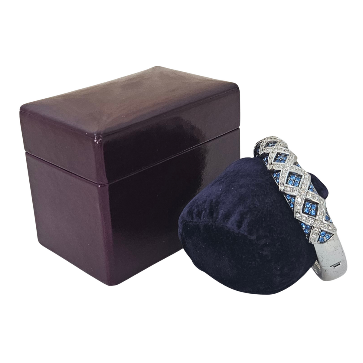 Limited Edition Cuff Box - Blackberry lined Blueberry