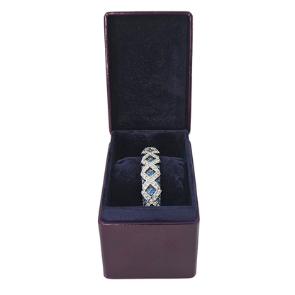 Limited Edition Cuff Box - Blackberry lined Blueberry