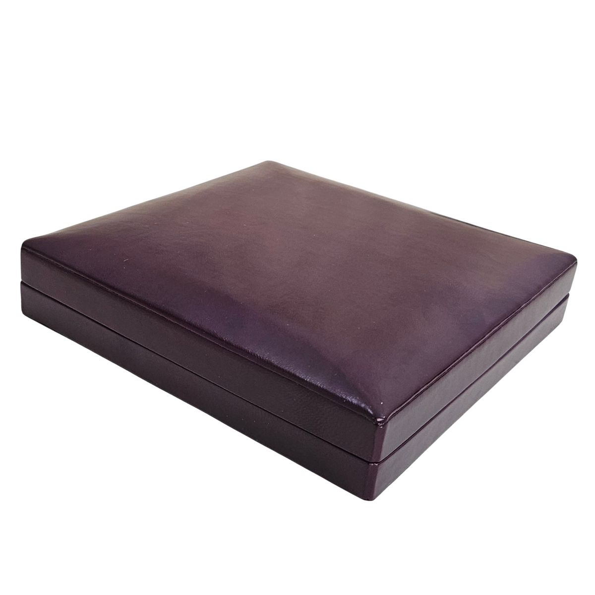 Aubergine Necklace Box lined Blueberry – Fixed 2 stud strap pad - Limited Edition
