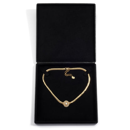 Black Necklace Box (18 × 18 × 3 cm) - Pack of 5