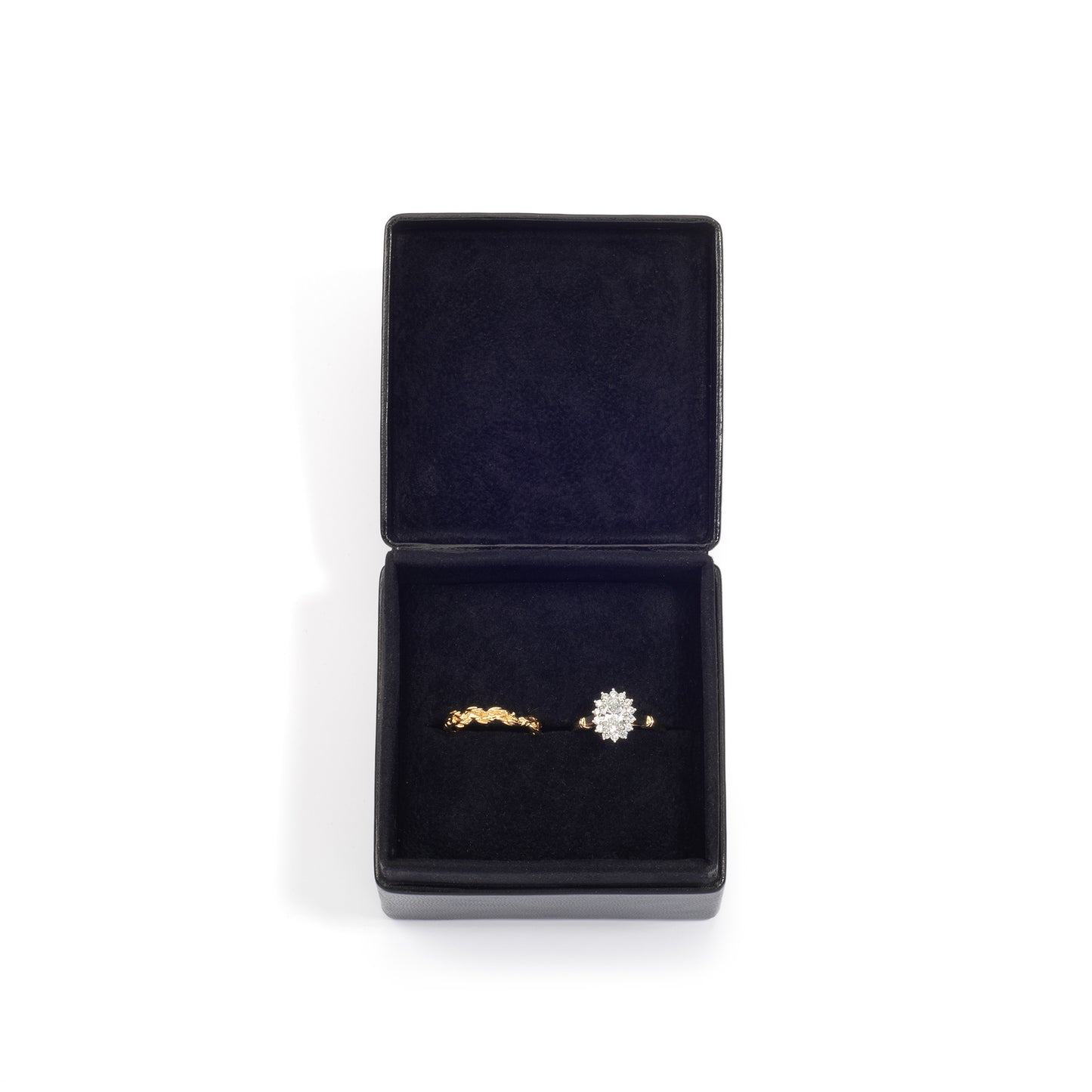 Black Leather Universal Box 7 -  (7×7×4 cm) - Pack of 5