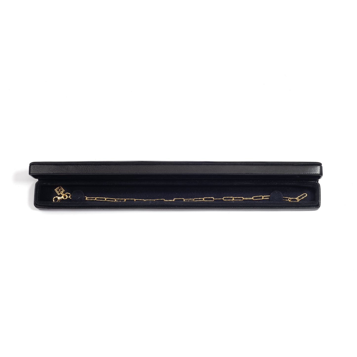 Black Leather Bracelet Box - Pack of 5