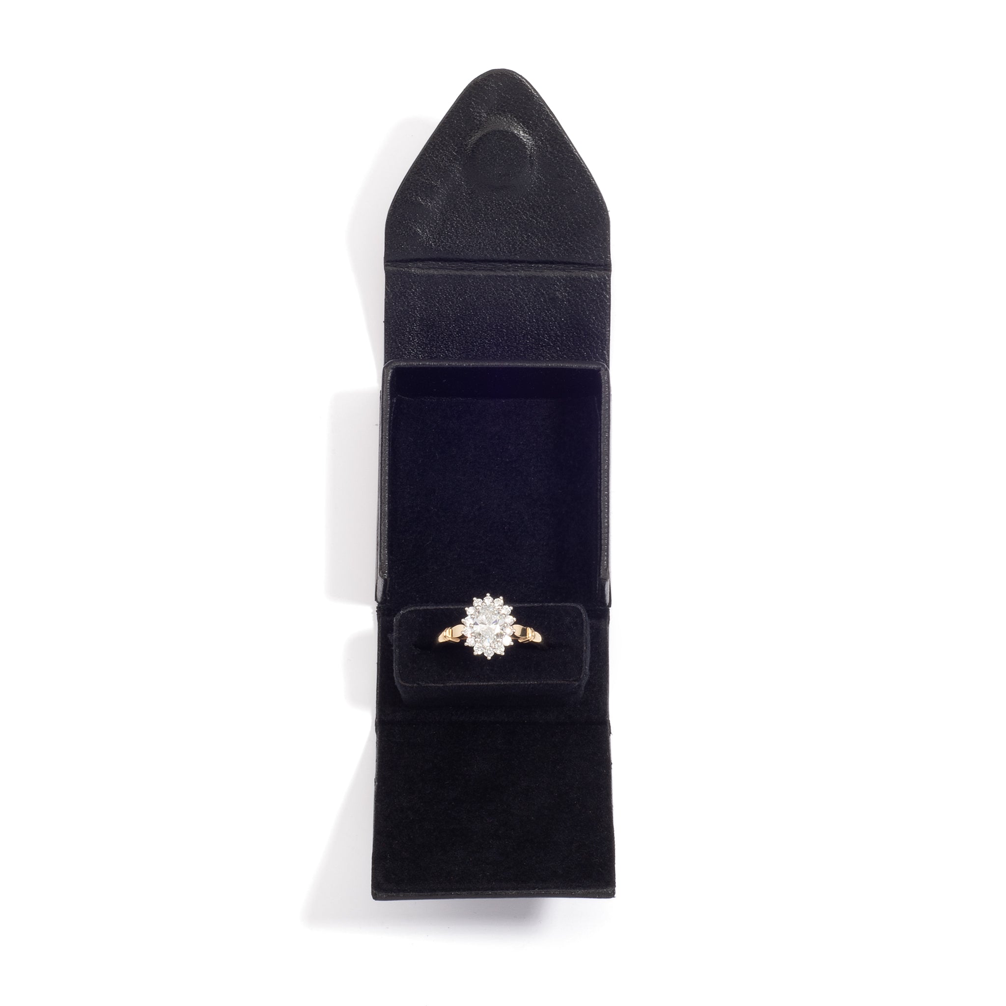 Black Envelope Ring Box