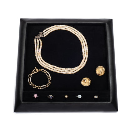 Black Square Anglo Style Display Tray - Pack of 1