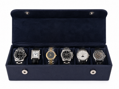 Gentleman’s Watch Box – 6 Watch Storage - Classic Colours