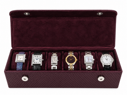 Gentleman’s Watch Box – 6 Watch Storage - Classic Colours
