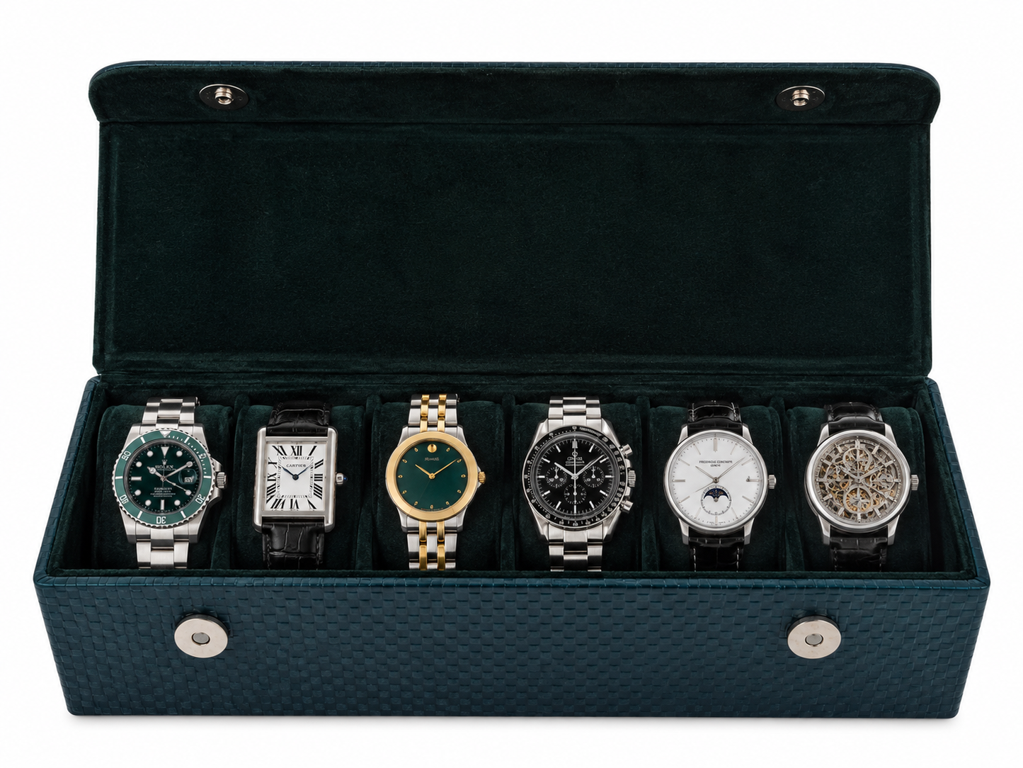 Gentleman’s Watch Box – 6 Watch Storage - Classic Colours