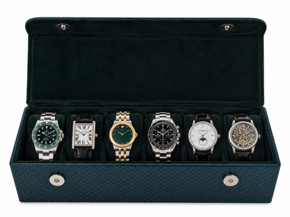 Gentleman’s Watch Box – 6 Watch Storage - Classic Colours