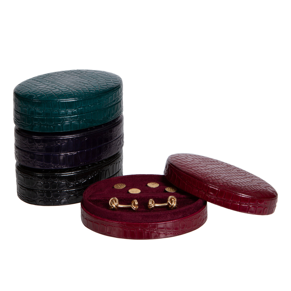 Oval Dress Set Box - Cufflinks & Studs