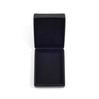 Black Leather Earring Box  (7×9×3 cm) - Pack of 5