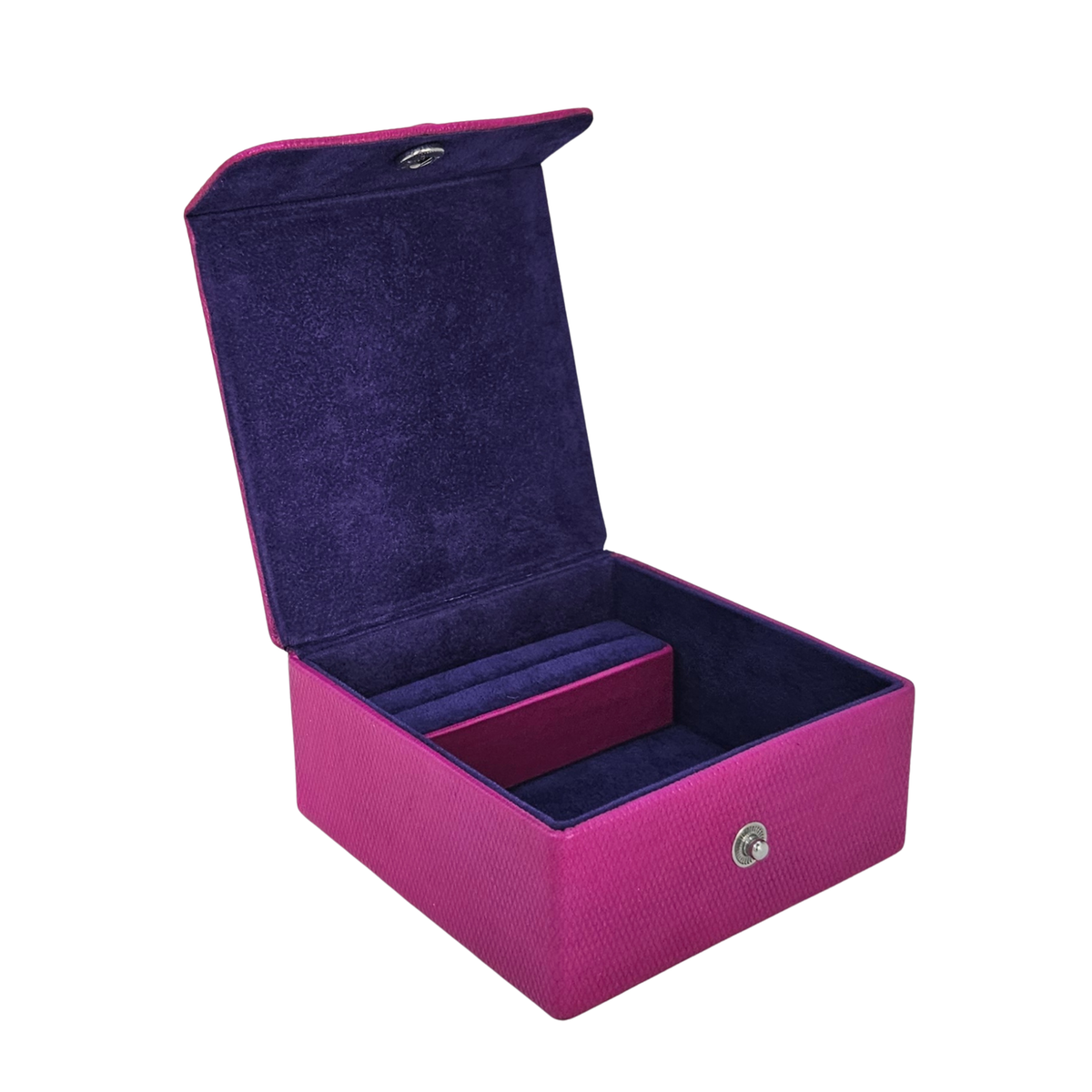 Square Box with Stud Closure