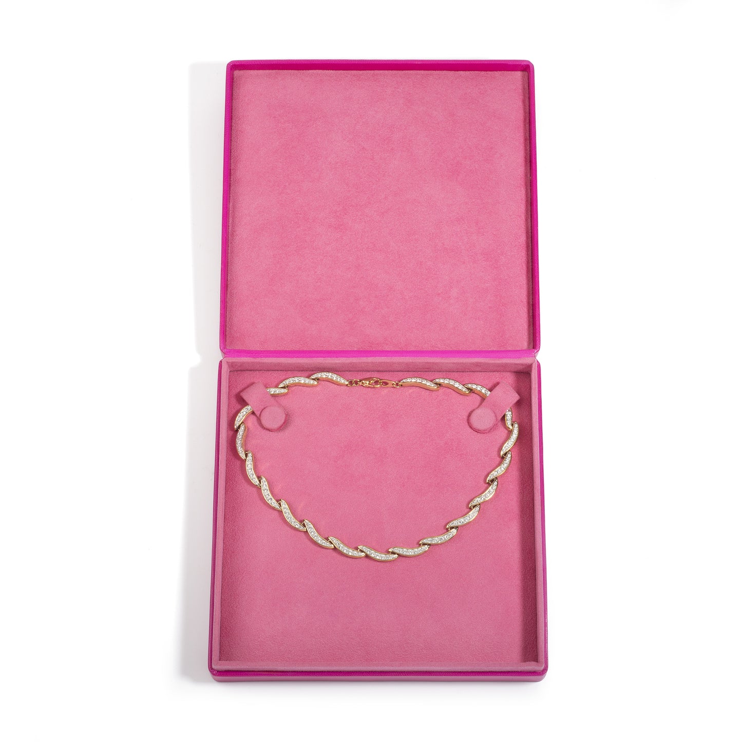 Fuchsia Necklace Box – Fixed 2 stud strap pad - Pack of 2