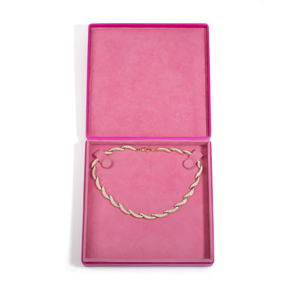 Fuchsia Necklace Box – Fixed 2 stud strap pad - Pack of 2