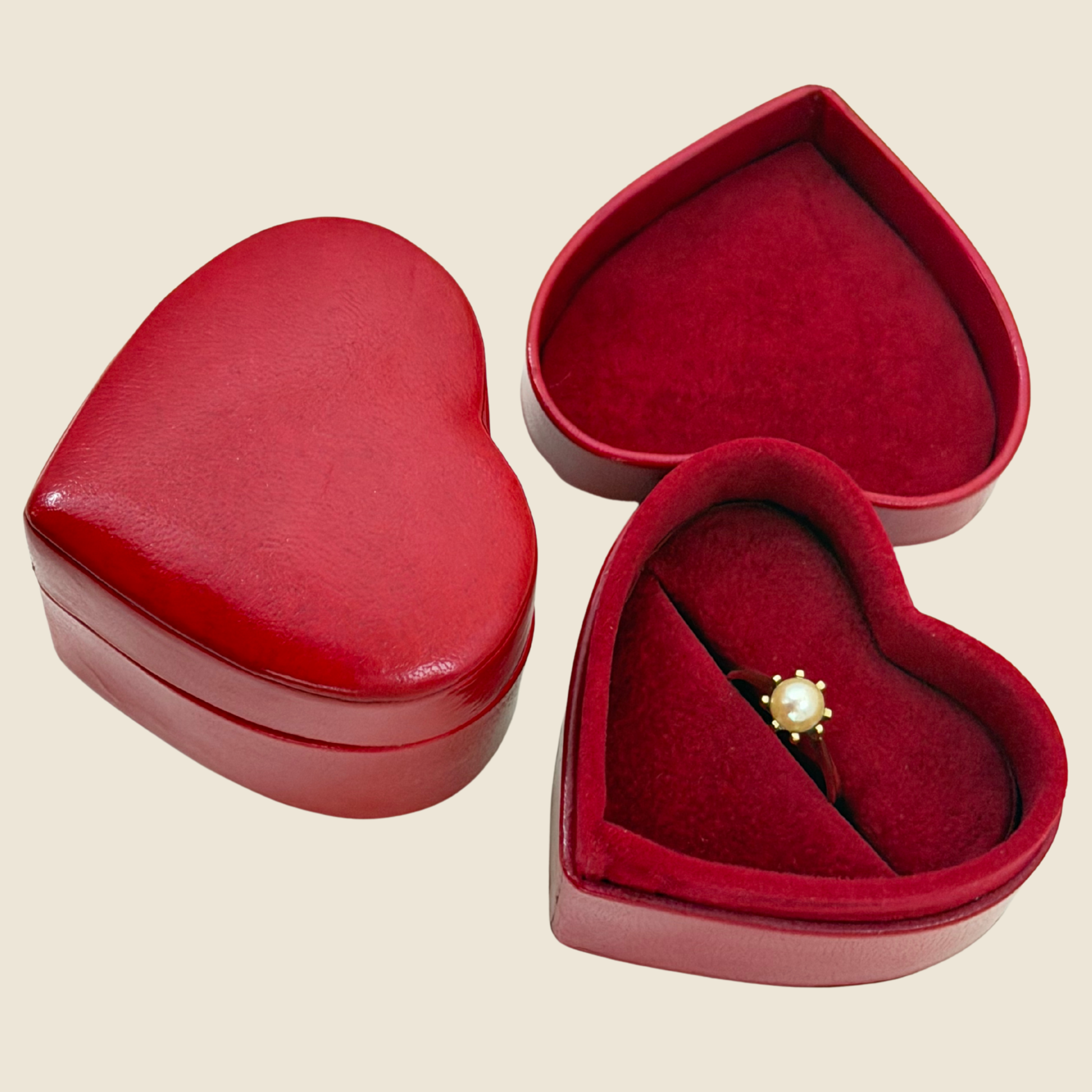 Heart-Shaped Ring Boxes for Proposals, Weddings & Gifts