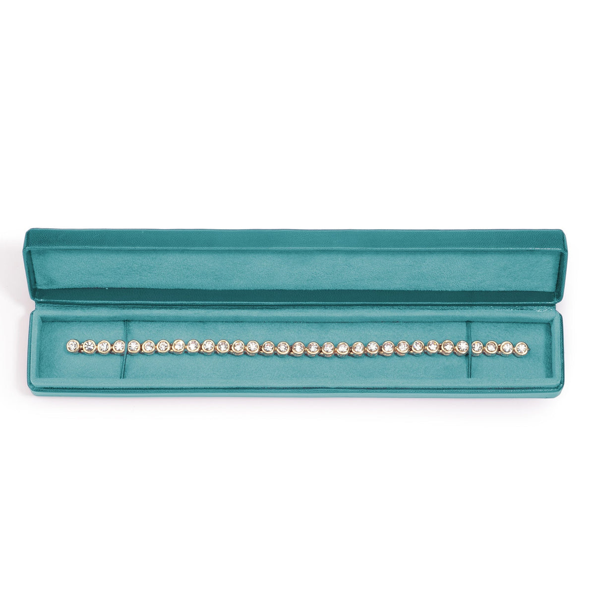 Aqua Leather Bracelet Box