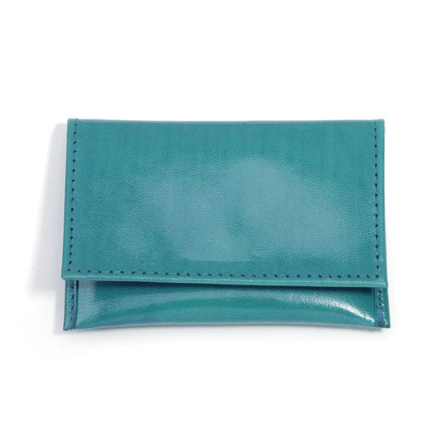 Aqua Leather Pouch with Pocket Divider - Small or Medium - PACK OF 5