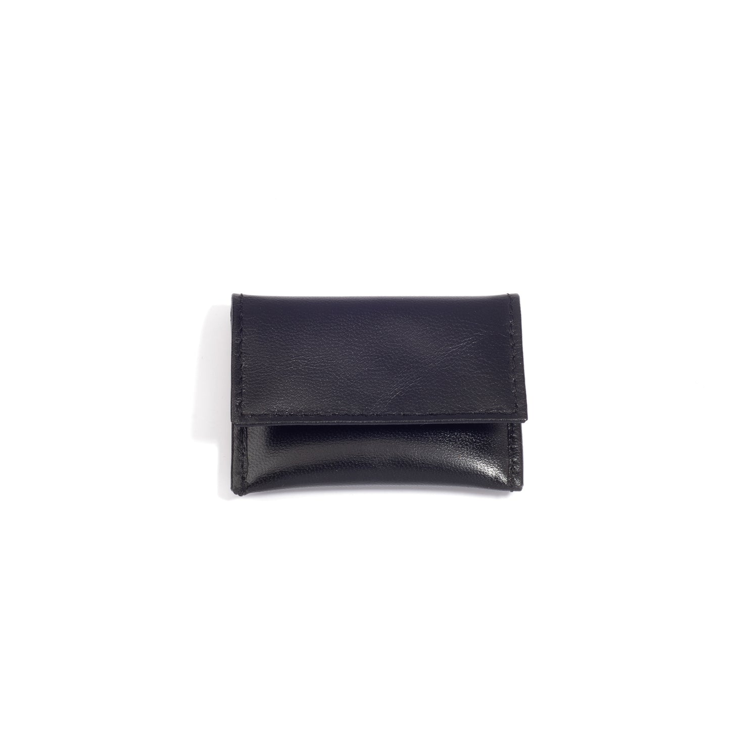 Black Leather Pouch with Pocket Divider - Pack of 5