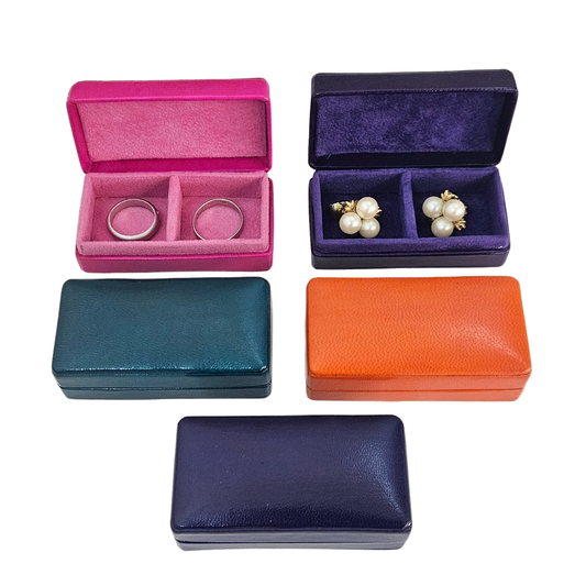 Mixed Bright Colours Wedding Ring Boxes (Pack of 5)