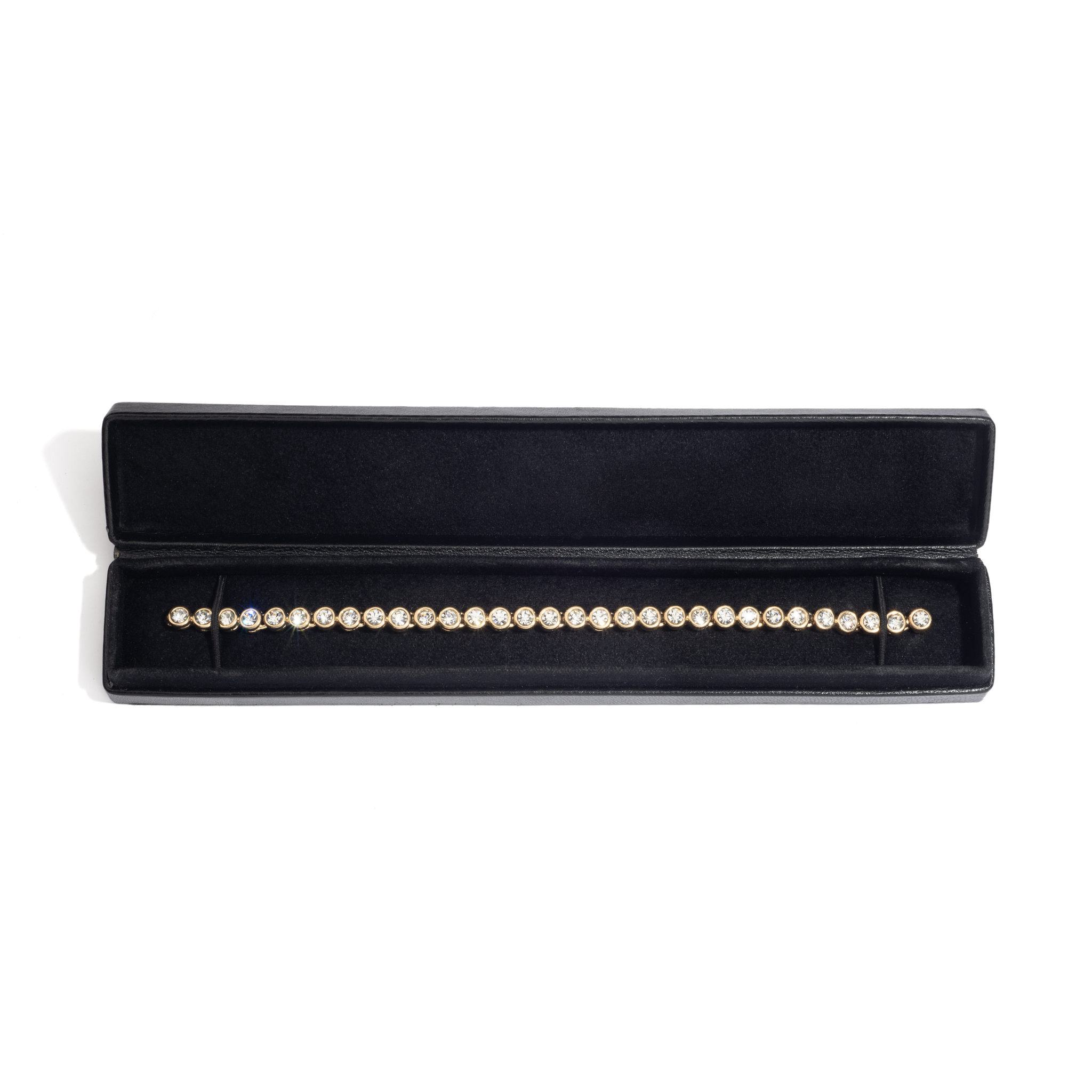 Black Leather Bracelet Box