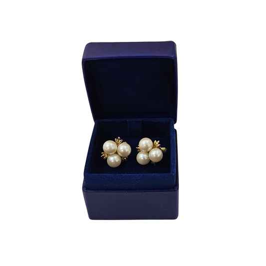 Leather Ring Box (5x5x4 cm) - Royal Blue - Pack of 5