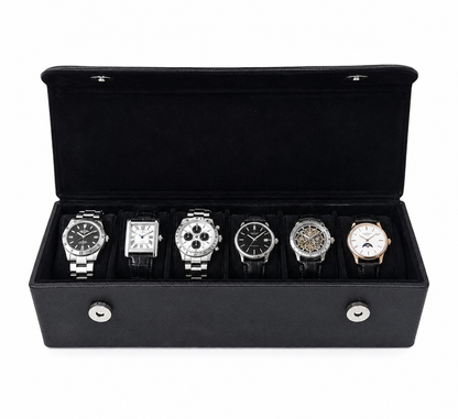 Gentleman’s Watch Box – 6 Watch Storage - Classic Colours