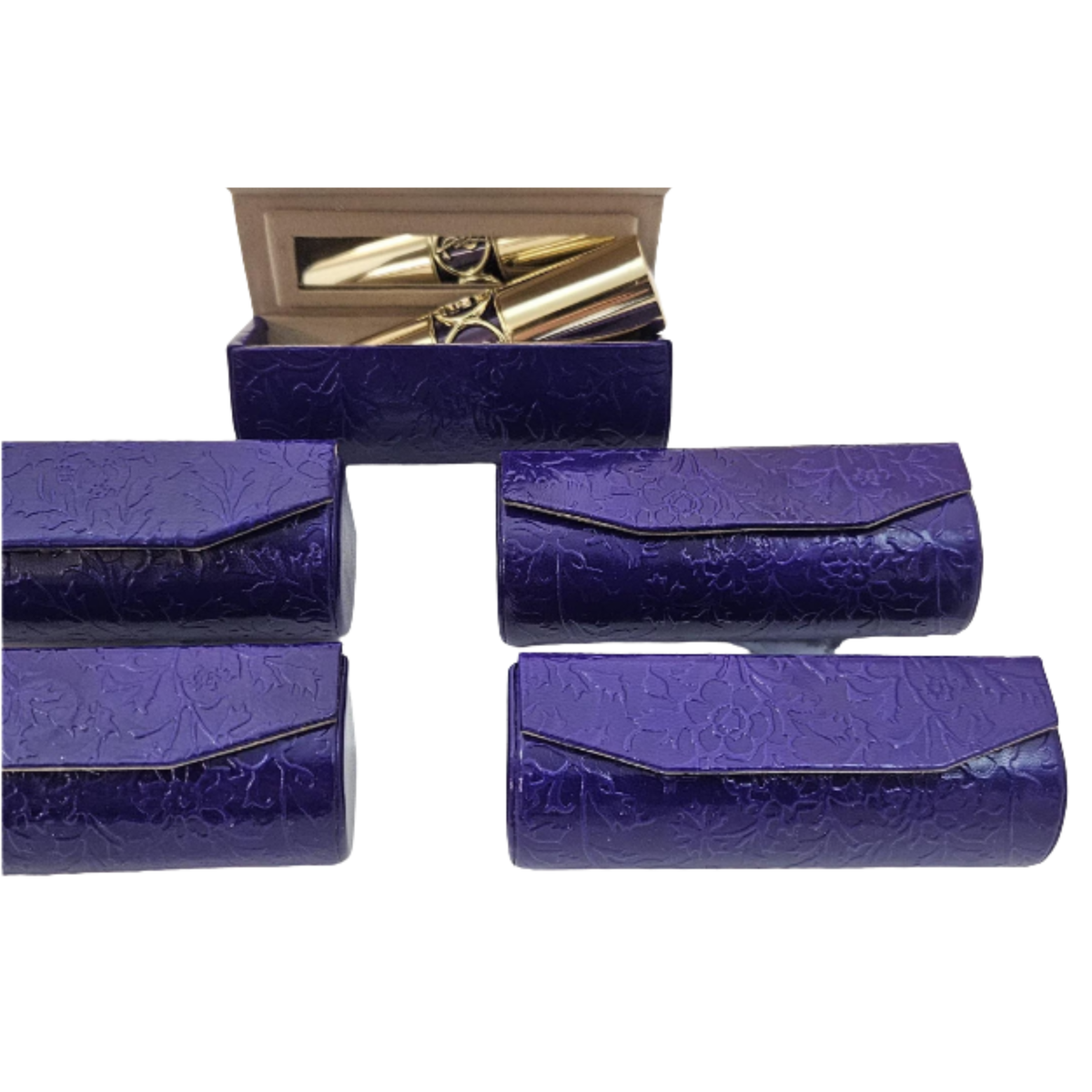 Handmade Leather Lipstick Case with Mirror