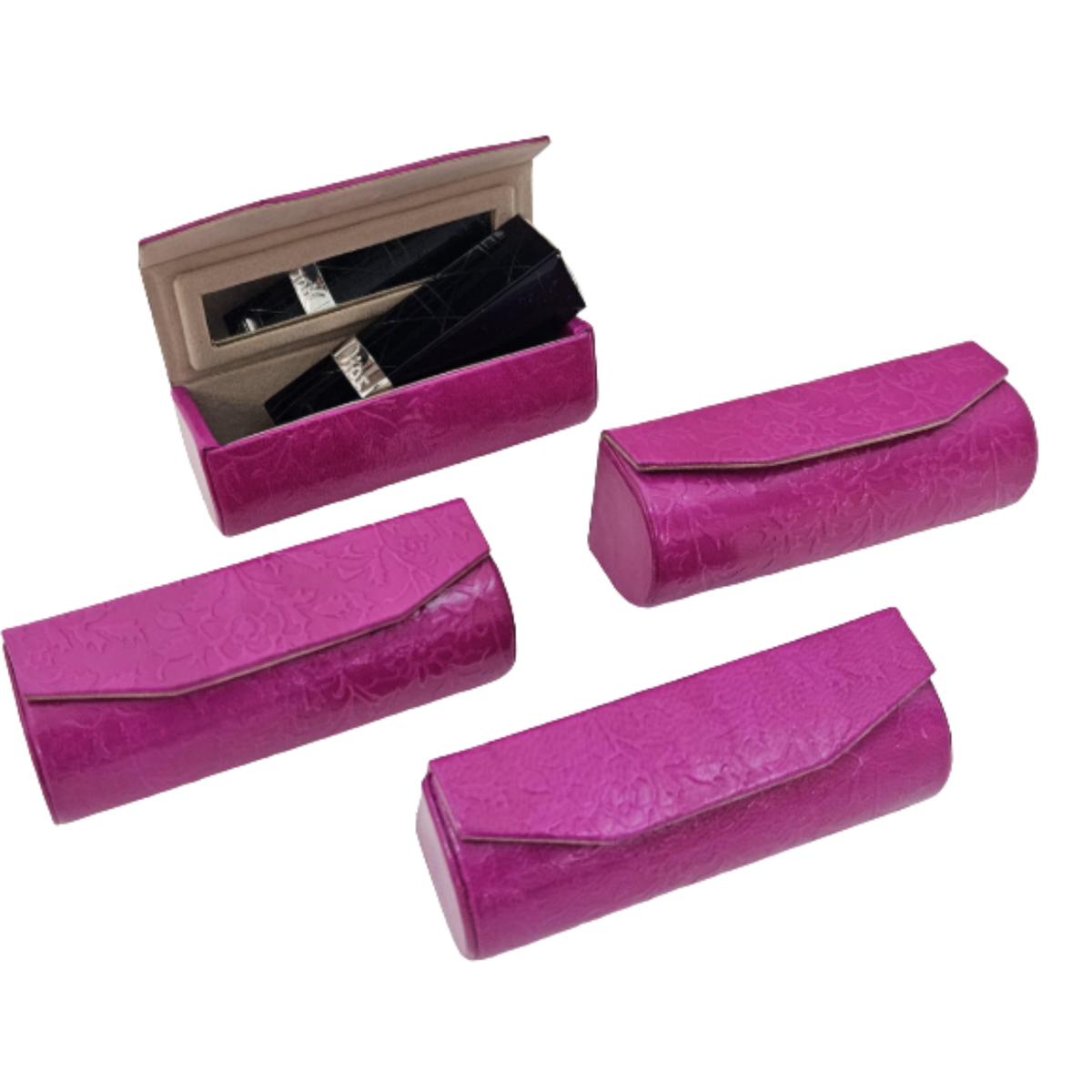 Handmade Leather Lipstick Case with Mirror