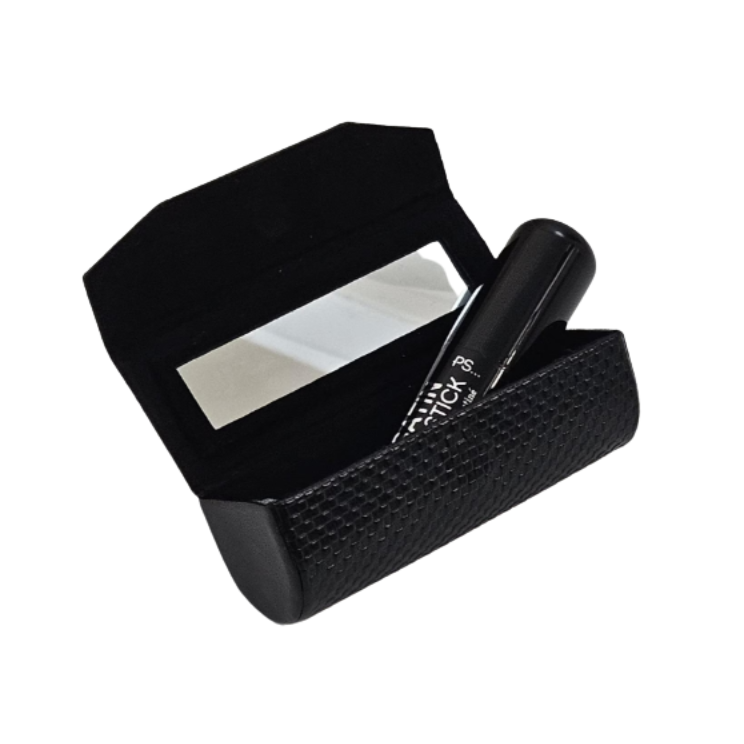 Handmade Leather Lipstick Case with Mirror